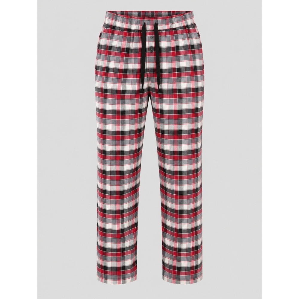 Pendleton Mens Red Plaid Flannel Pajama Pants Cotton Lounge Sleepwear Small